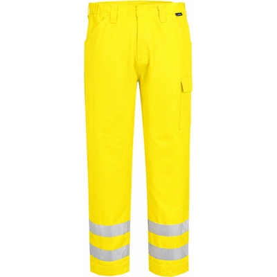 PortWest HI-VIS ESSENTIAL ES1 ES046 Pánské reflexní kalhoty HV žlutá