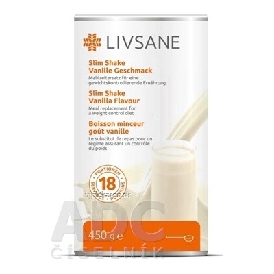 Livsane Dietní výživový koktejl vanilka 450 g