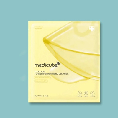 Medicube Kojic Acid Turmeric Brightening Gel Mask Gélová maska na tvár s kyselinou kojovou 28 g 1 ks