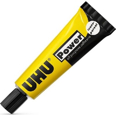 UHU POWER TRANSPARENT číre kontaktné lepidlo 45 ml