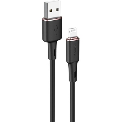 Кабел за зареждане Acefast MFI от USB към Lightning, 1.2m, 2.4А, Черен (C2-02-A-L black)