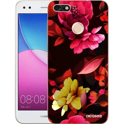 Púzdro Picasee silikónové Huawei P9 Lite Mini - Dark Peonny čiré