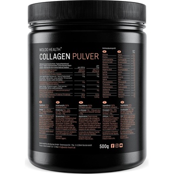 WoldoHealth Kolagen Hovězí 2 x 500 g