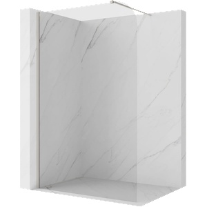 Mexen Kioto-P Душ стена Walk-in 130 x 200 см, прозрачна 8 мм, матиран никел (800-130-101-97-00-P)