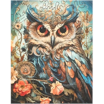 PIECEZZ Дървен пъзел Piecezz, 40 части - Бухал (P1866)