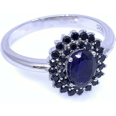 Šperky Jan Kos jewellery Stříbrný prsten se safírem 12126976