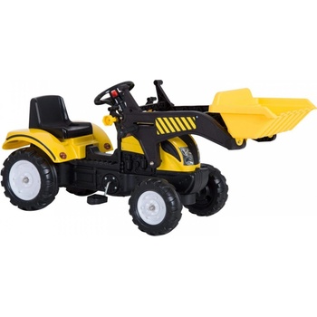 Goleto Šlapací traktor s nakladačem žlutý