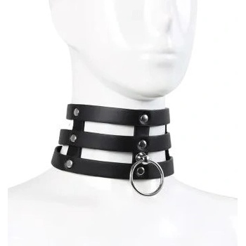 ostatní Кожена яка с троен o-пръстен