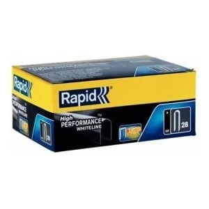 Rapid Staples Rapid No. 28 (10 mm) for cables, white - pack 5000 pcs