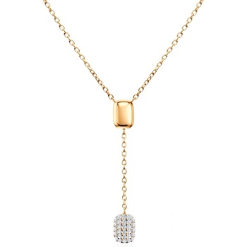 SAVICKI Колие Eterniàle, позлатено сребро , цирконии