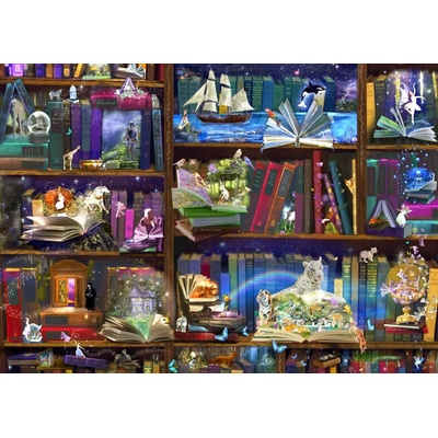 Bluebird Puzzle - Puzzle Library Adventures in Reading - 3 000 piese