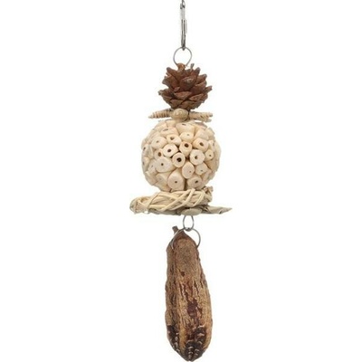 Flamingo Pet Products NV Hračka pták přírodní Bero 6 x 6 x 29 cm