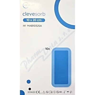 Clevecare Clevesorb superabsorp.krytí 10 x 20 cm 10 ks