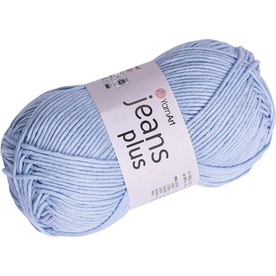 Pletací příze Gina / Jeans Plus 100 g Varianta: 14 (75) modrá světlá, Balení: 1 ks 44659/90497/210089