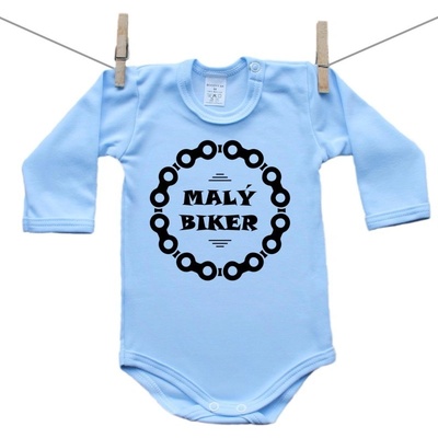 Boodyy Body s dlhým rukávom modré Malý biker