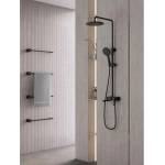 FDesign Душ колона с монокомандна батерия FDesign Zaffiro, черен мат (FD1-ZFR-7USET1-22)