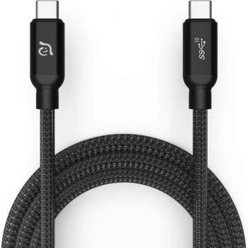 ADAM elements CASA C100+ USB-C Cable 100W - USB-C към USB-C кабел за MacBook и устройства с USB-C порт (100 cm) (черен)