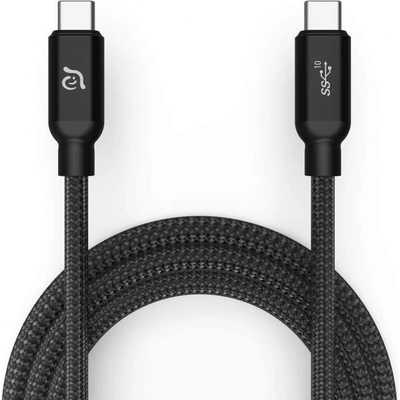 ADAM elements CASA C100+ USB-C Cable 100W - USB-C към USB-C кабел за MacBook и устройства с USB-C порт (100 cm) (черен)