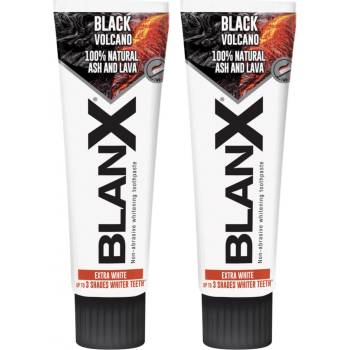 BlanX Black Volcano Neabrazívna Bieliaca zubná pasta 2 x 75 ml