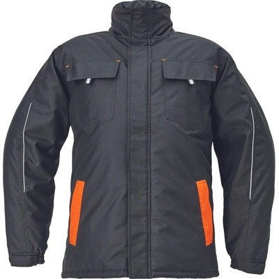 Cerva MAX VIVO parka čierna/oranžová