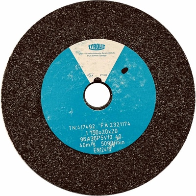 Tyrolit 96A36P5V40 Brúsny kotúč 150 x 20 x 20 mm 36 T417492