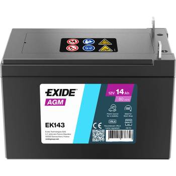 Exide 14Ah 80A right+ (EK143)
