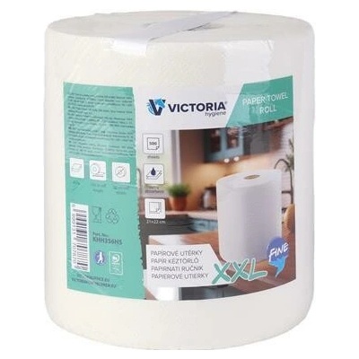 Papírové utěrka "Fine XXL“, 2 vrstvé, role, 500 útržků, VICTORIA HYGIENE 852712