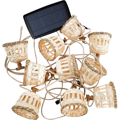 New Garden AURORA LED světelný řetěz juta, 8 m, teplá bílá LUMAUR800XXSLNW