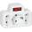 ORNO 3 Plug Switch (OR-AE-13191-GS)