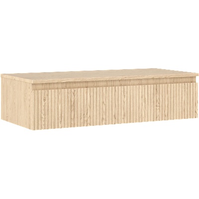 Mexen Rivel шкаф за баня за мивка 100 см с плот, 1 чекмедже, набразден, дъб - 91A20-10023-1-BFC81 (91A20-10023-1-BFC81)