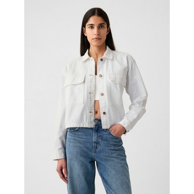 GAP Дънково скъсено сако GAP GAP | Byal | ЖЕНИ | L