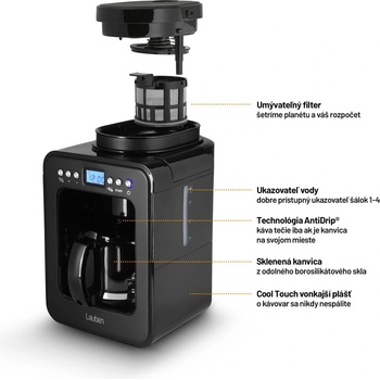 Lauben Grind&Drip Coffee Maker 600BB