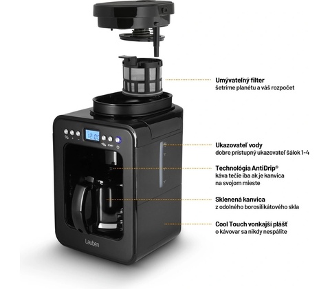 Lauben Grind&Drip Coffee Maker 600BB