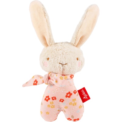 Sigikid prvý zajačik s hrkálkou ružový 15 cm