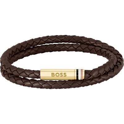 Hugo Boss Dvojitý kožený náramok Ares 1580670 17,5 cm