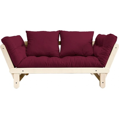 Karup design FRESH SOFA natural pine borovice 140*200 cm bordeaux