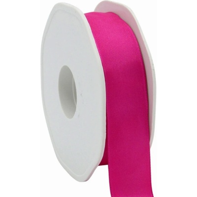 Taftová stuha s drátkem 23 mm x 20 m fuchsiová