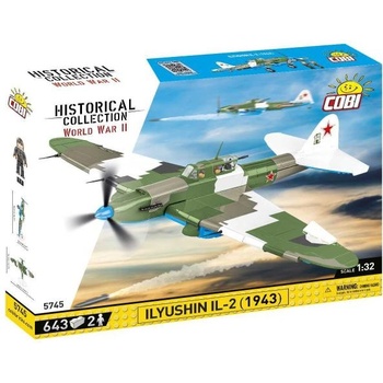 COBI 5745 II WW Илюшин Il-2 Щурмовик, 1: 32, 636 к, 2 ф