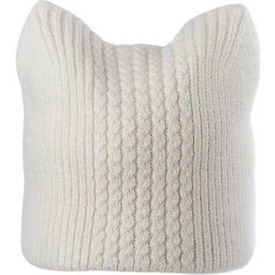 Stoklasa Dámská/dívčí zimní čepice s vlnou z angorského králíka Krémová