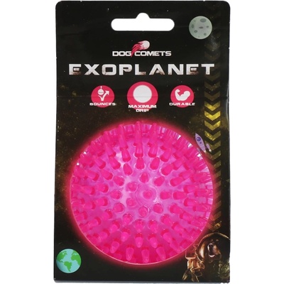 Dog Comets Exoplanet ježatý míč růžový M 8 cm