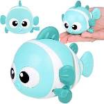 Jokomisiada Colorful Wind-up Fish Riding Clownfish Moving Tail ZA5448