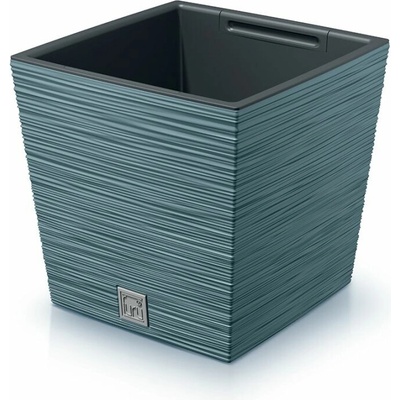 PROSPERPLAST Kvetináč FURU SQUARE LOW 24cm škandinávsky modrý