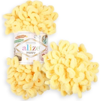 Alize Puffy 509 banánově žlutá
