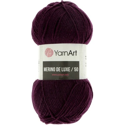 YarnArt Merino De Luxe 50 10094 švestkově fialová