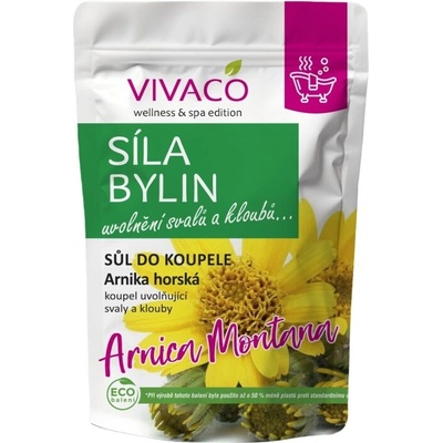 VIVACO Sůl do koupele Arnika horská SÍLA BYLIN 1000 g