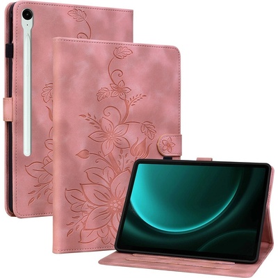 Vsetkonamobil 129935 ART LILY Zaklápacie puzdro pre Samsung Galaxy Tab S9 FE / Tab S10 FE / Tab S10 Lite ružové