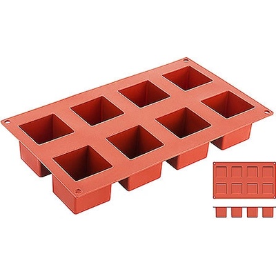 Contacto Silikonová forma kostky o rozměrech 50x50 mm 6644/050 terakotová