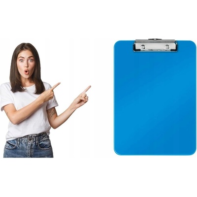 Leitz Wow A4 deska s klipem modrá – Sleviste.cz