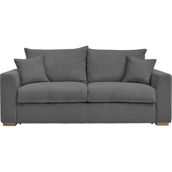 Bobochic Сив разтегателен диван от рипсено кадифе 225 cm Augustin - Bobochic Paris (WT-WOII-3.5R-W_1 P578 N.MI)