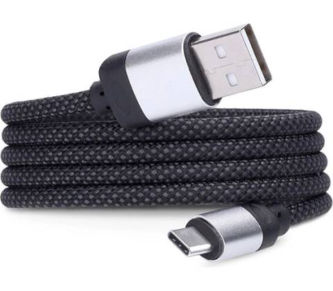 Solight SSC2301 USB/USB-C, 2m, černý